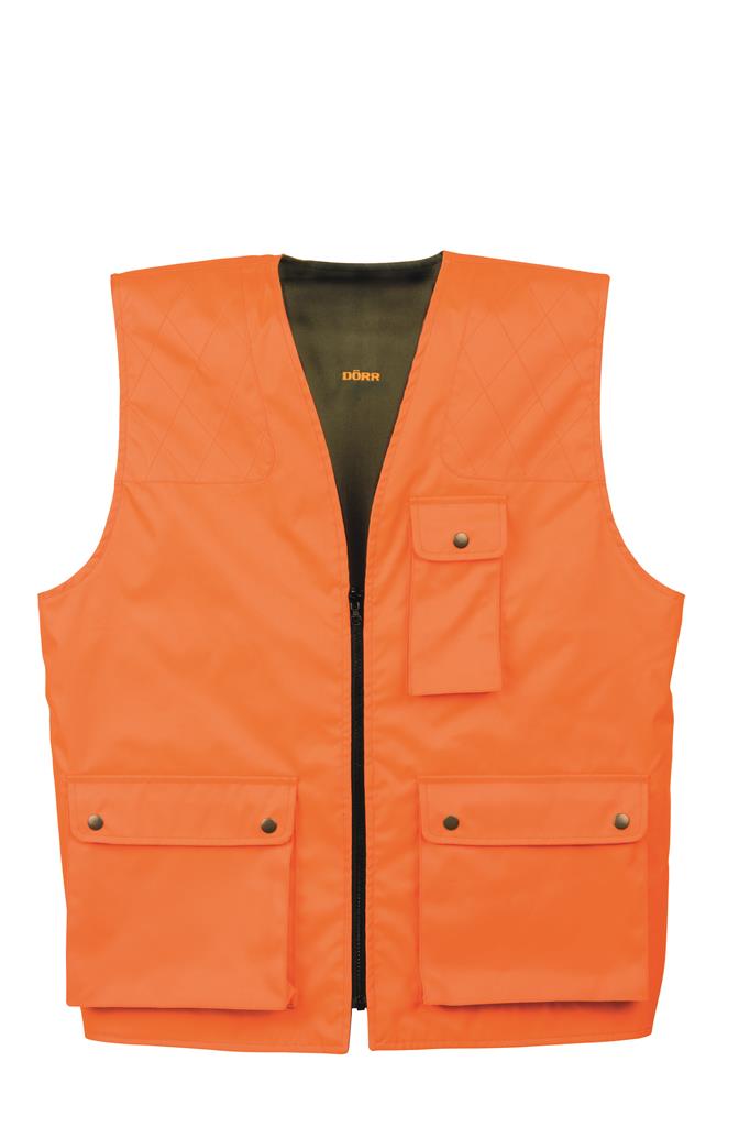 Reversible Waistcoat Orange/Olive  L