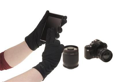 Microfiber Gloves (1 pair)  size L (9/10) black