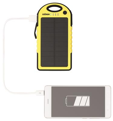 Solar Powerbank SC-5000 schwarz/gelb