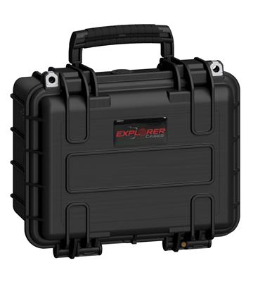 Pistolen-Koffer-Kunststoff groß-abschließbar-schwarz